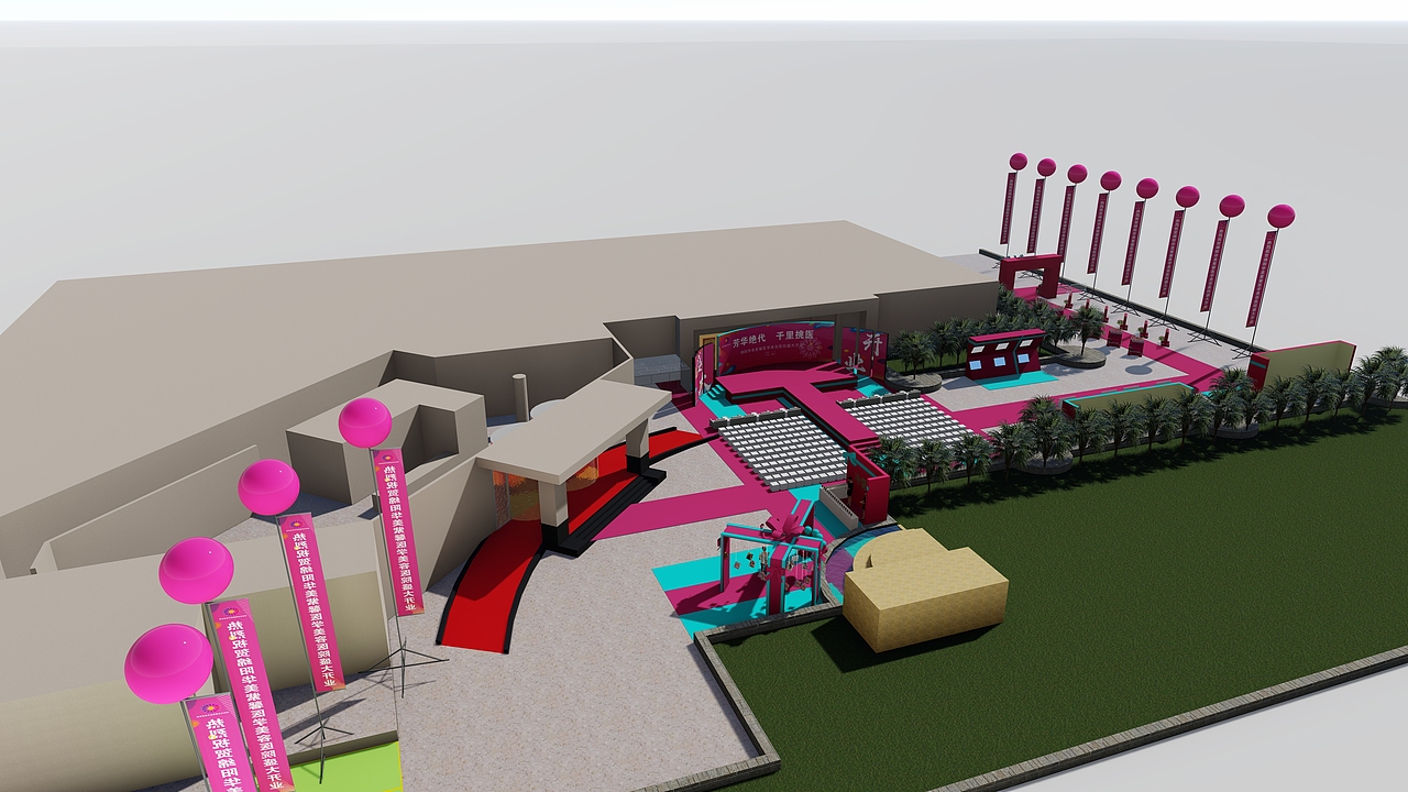 4.5.6线城市专用不专业舞美设计-某开业