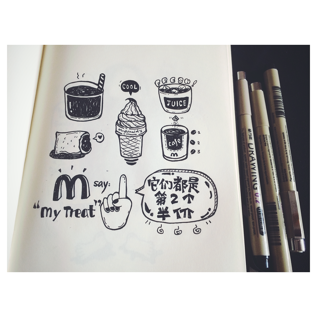 日练 随笔 涂鸦 晒本22