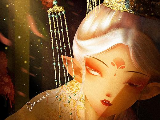 插画过程图步骤~