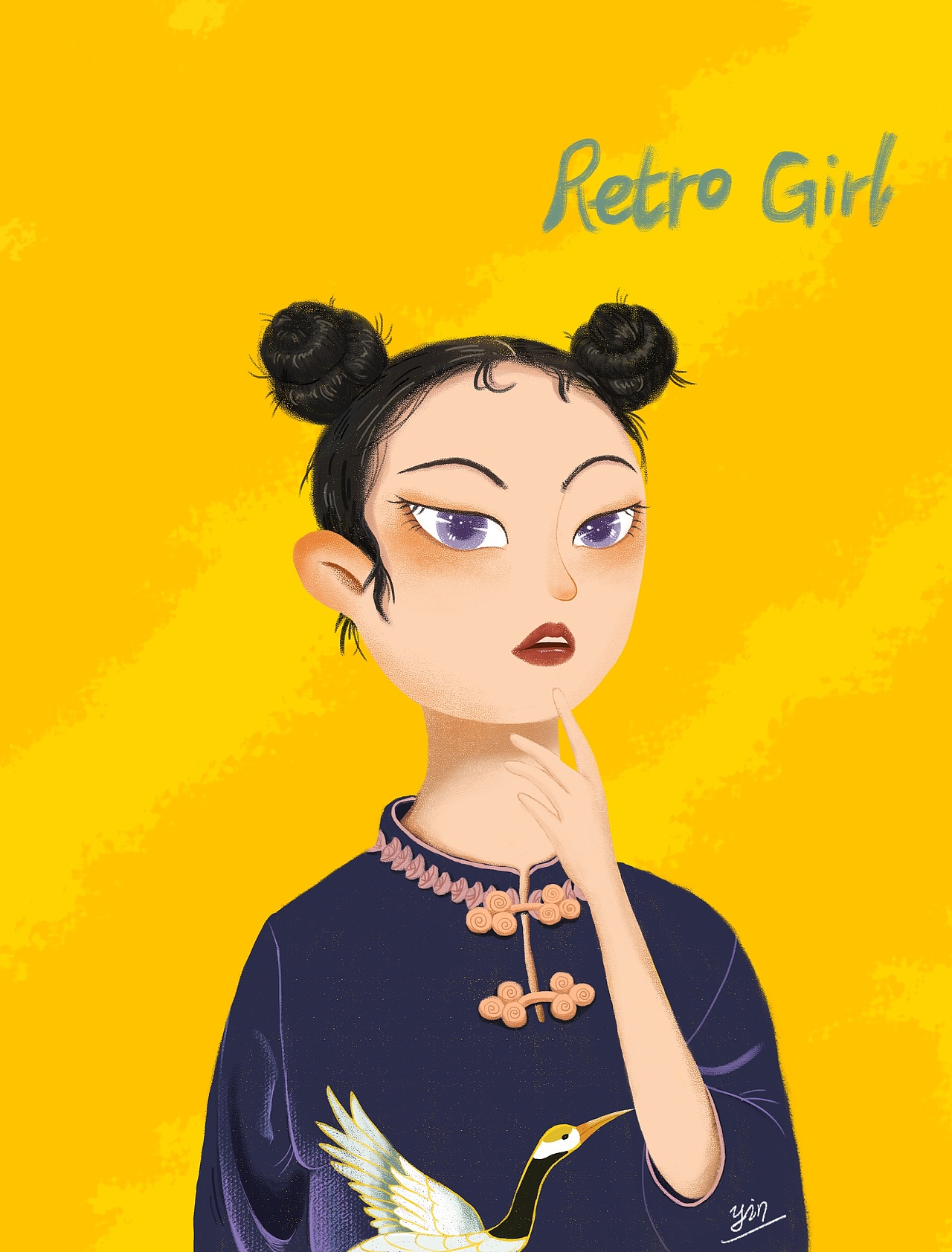 变形头像插画（图ZMjE5OTQwOTI4） - 创作习作 - 站酷设计师Yin一原创素材 - 站酷ZCOOL