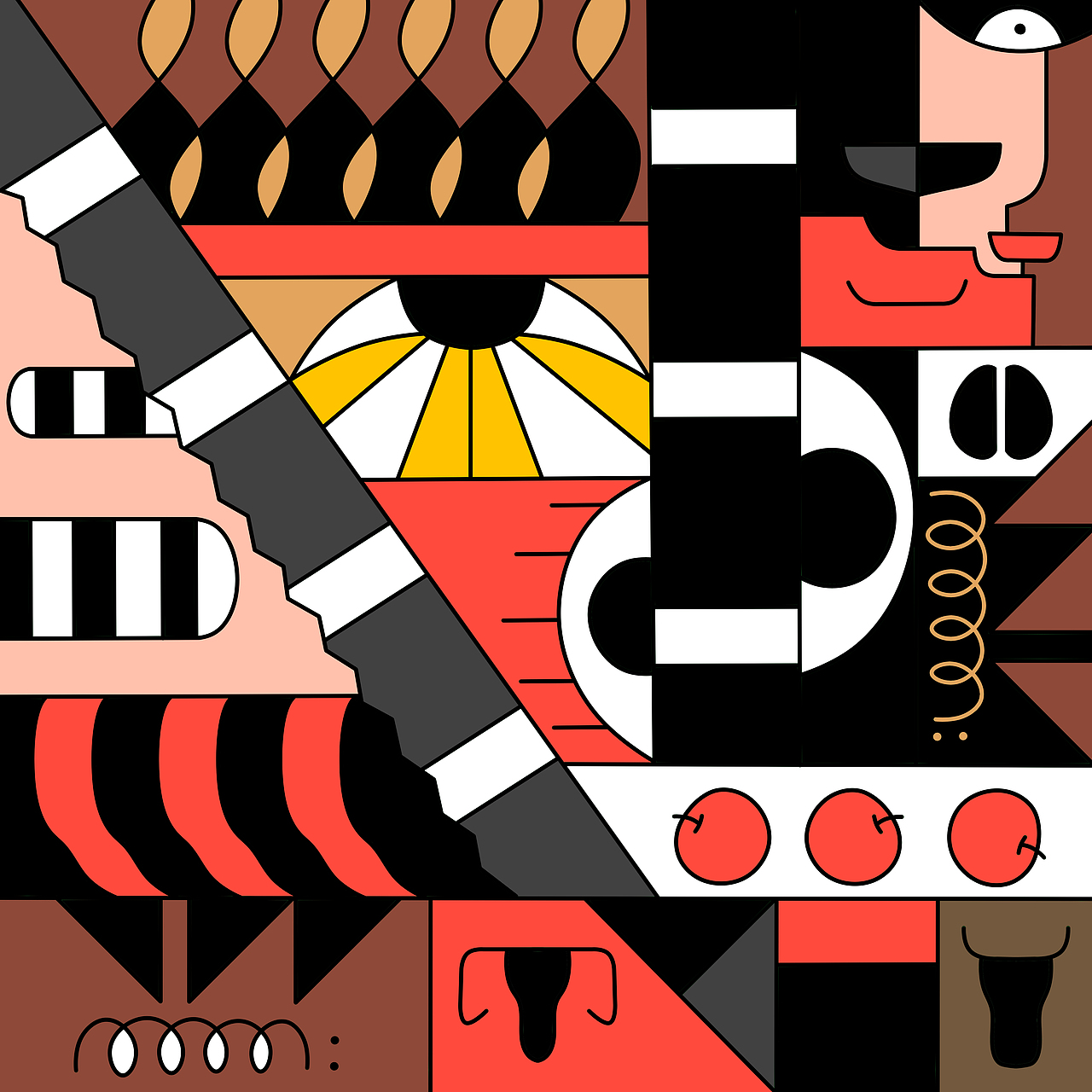 试图探索表现主义的练习（图ZMjczNjE3MTY0） - 艺术插画 - 站酷设计师田野TIANYEHAH原创素材 - 站酷ZCOOL