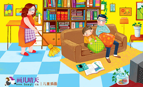 画儿晴天儿童插画