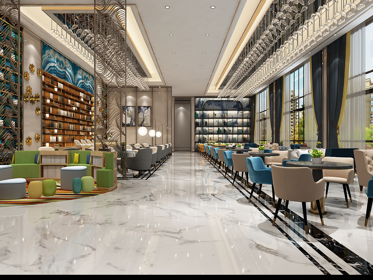 现代轻奢风格售楼部