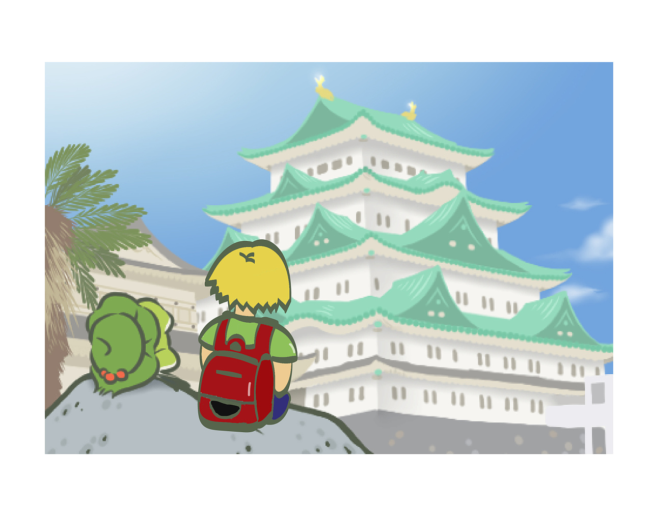 旅行青蛙和张活泼的出游记