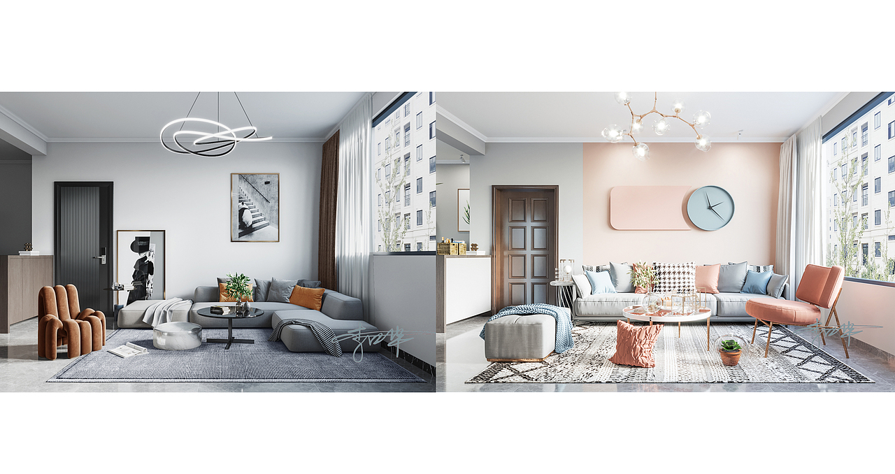 黑白灰到多彩糖果北欧