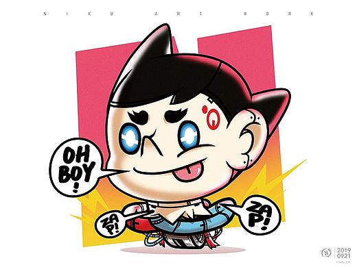 N-DROID BOY | 20190921纪念插图（个人主页-ZMzkzNTUxMjg=） - 商业插画 - 站酷设计师Niku_san原创素材 - 站酷ZCOOL