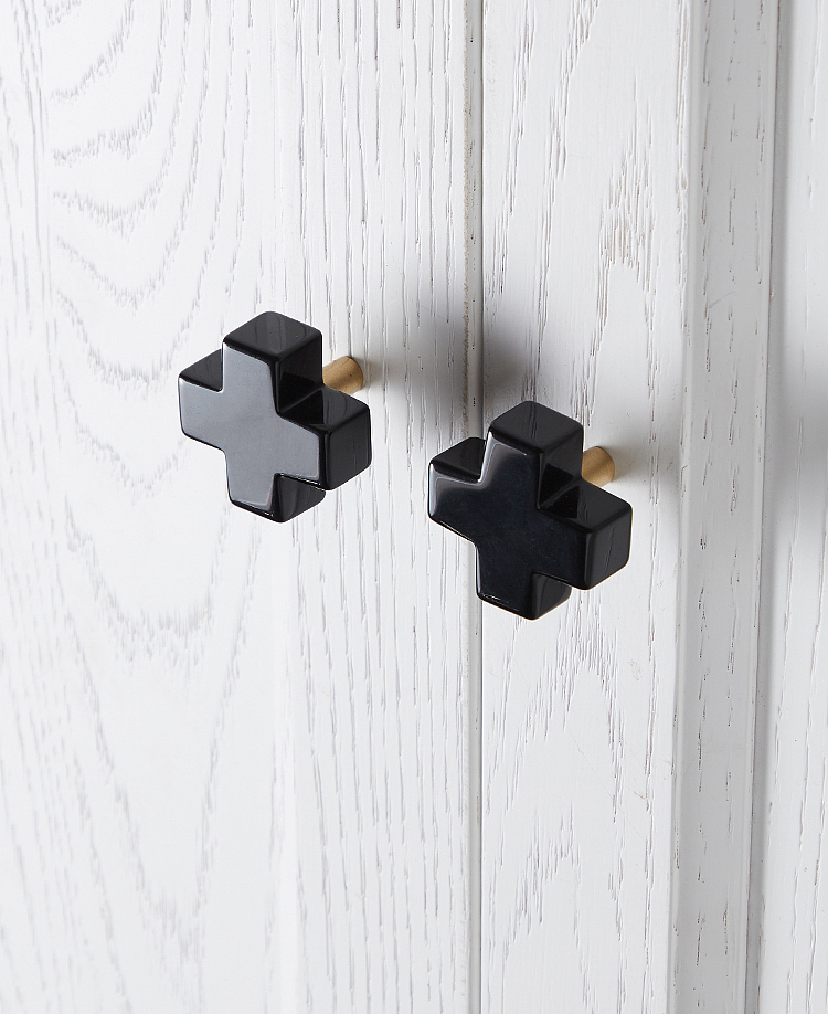 屿铜原创 I 黑曜石北欧风简约抽屉拉手
