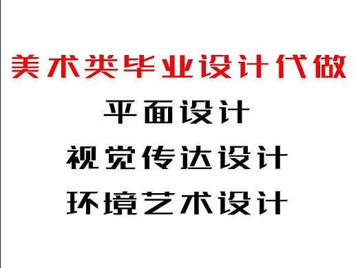美术类毕业设计代做