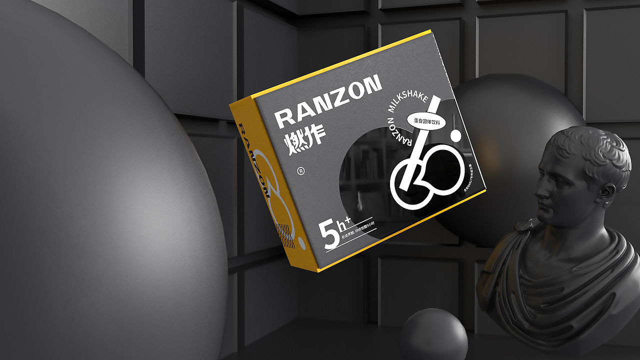 RANZON燃作代餐奶昔×卢帅 | 拒绝肥胖,就要紧致健康(图ZMjY1OTQ1OTY0) - 品牌 - 站酷设计师卢帅品牌设计原创素材 - 站酷ZCOOL