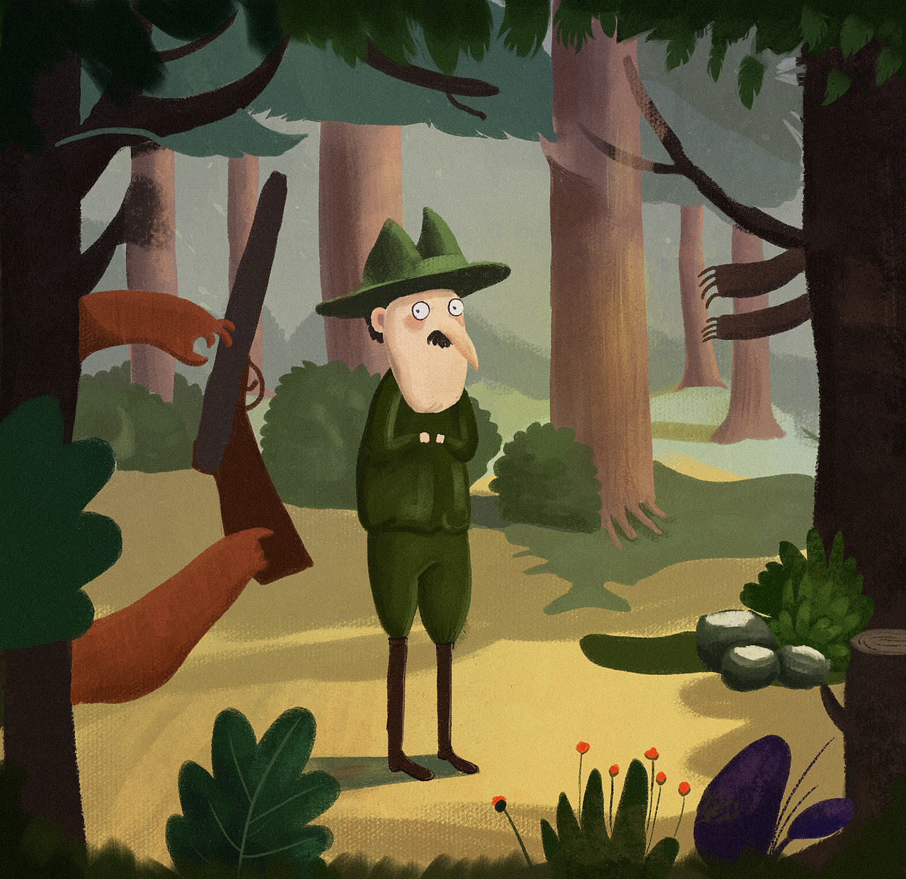 太喜欢这个风格的画风了,人物头像插画