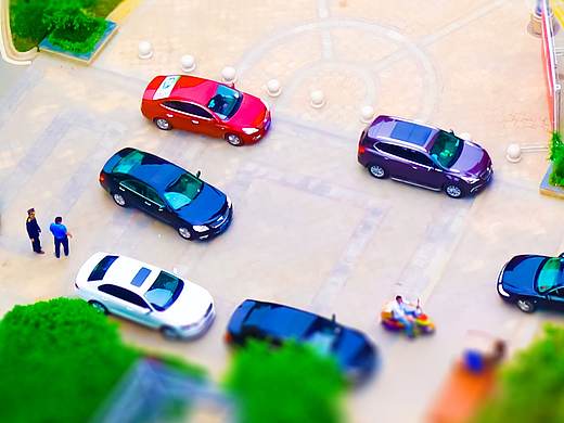 实景拍摄变成微缩景观