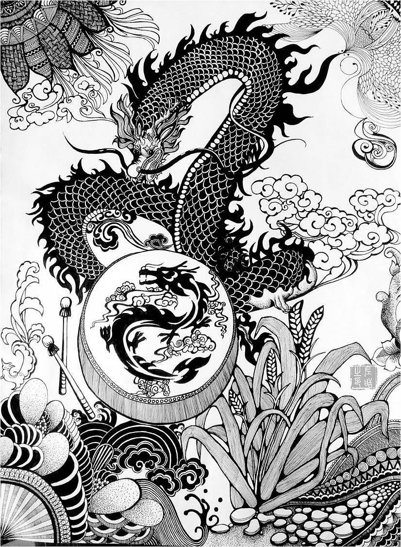 历时三个月，可惜参赛后弄丢了，遗憾！（图ZMTgyMTQ3NTYw） - 艺术插画 - 站酷设计师左左小甜原创素材 - 站酷ZCOOL