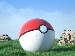 精靈球建模+渲染  練習(xí)