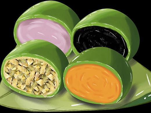 食品插画（个人主页-ZNTg4ODk3ODg=） - 商业插画 - 站酷设计师骑单车的三毛原创素材 - 站酷ZCOOL