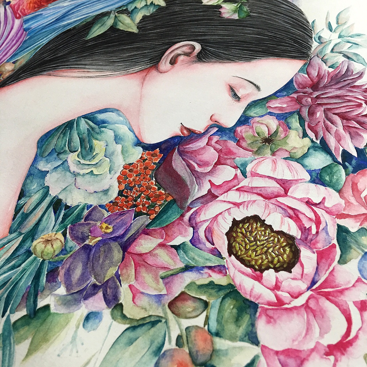 斗鱼 | 温柔的性感（图ZNzgzMzY4OTI=） - 艺术插画 - 站酷设计师兔籽Echo原创素材 - 站酷ZCOOL