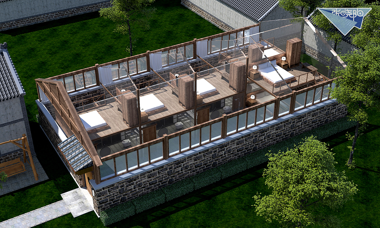 民宿客栈设计（图ZMjExNTc4MDEy） - 建筑/空间 - 站酷设计师张晓阳zxy原创素材 - 站酷ZCOOL