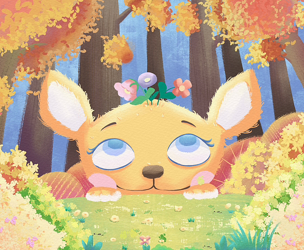 猫咪闯森林（图ZMzUyODk4NDE2） - 儿童插画 - 站酷设计师邱比兔原创素材 - 站酷ZCOOL