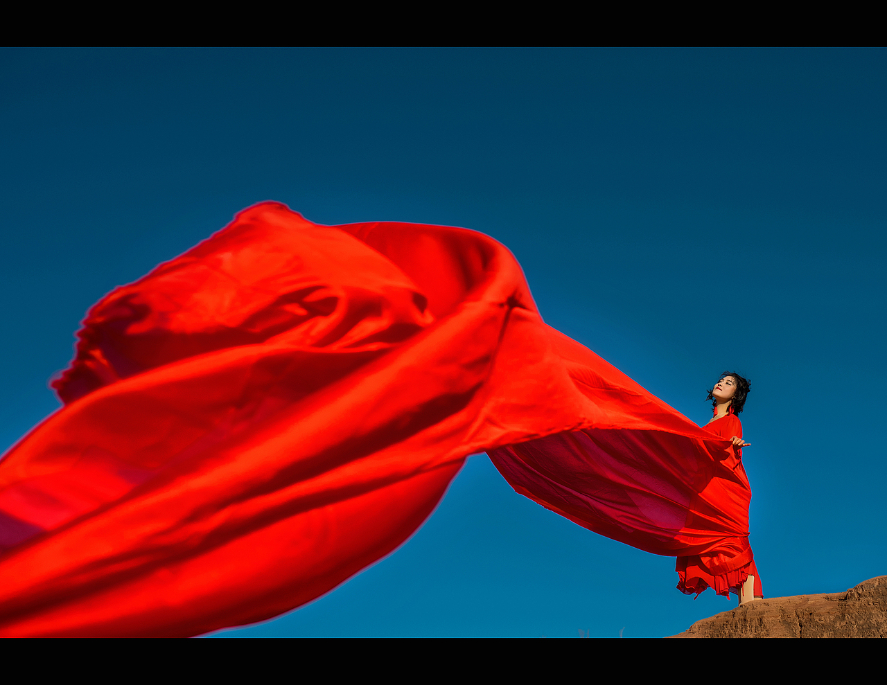 丹霞地貌人像主题摄影