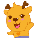 小鹿叮叮卡通表情设计（图ZMjY4NTgxNzI=） - 网络表情 - 站酷设计师fasterman原创素材 - 站酷ZCOOL