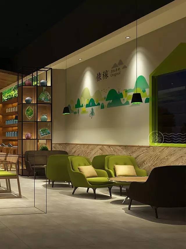 依稼原生茶饮品牌设计-深圳餐谋长品牌策划始-依稼莆田店（图ZNjY2MzU1OTI=） - 家装设计 - 站酷设计师餐谋长策划原创素材 - 站酷ZCOOL