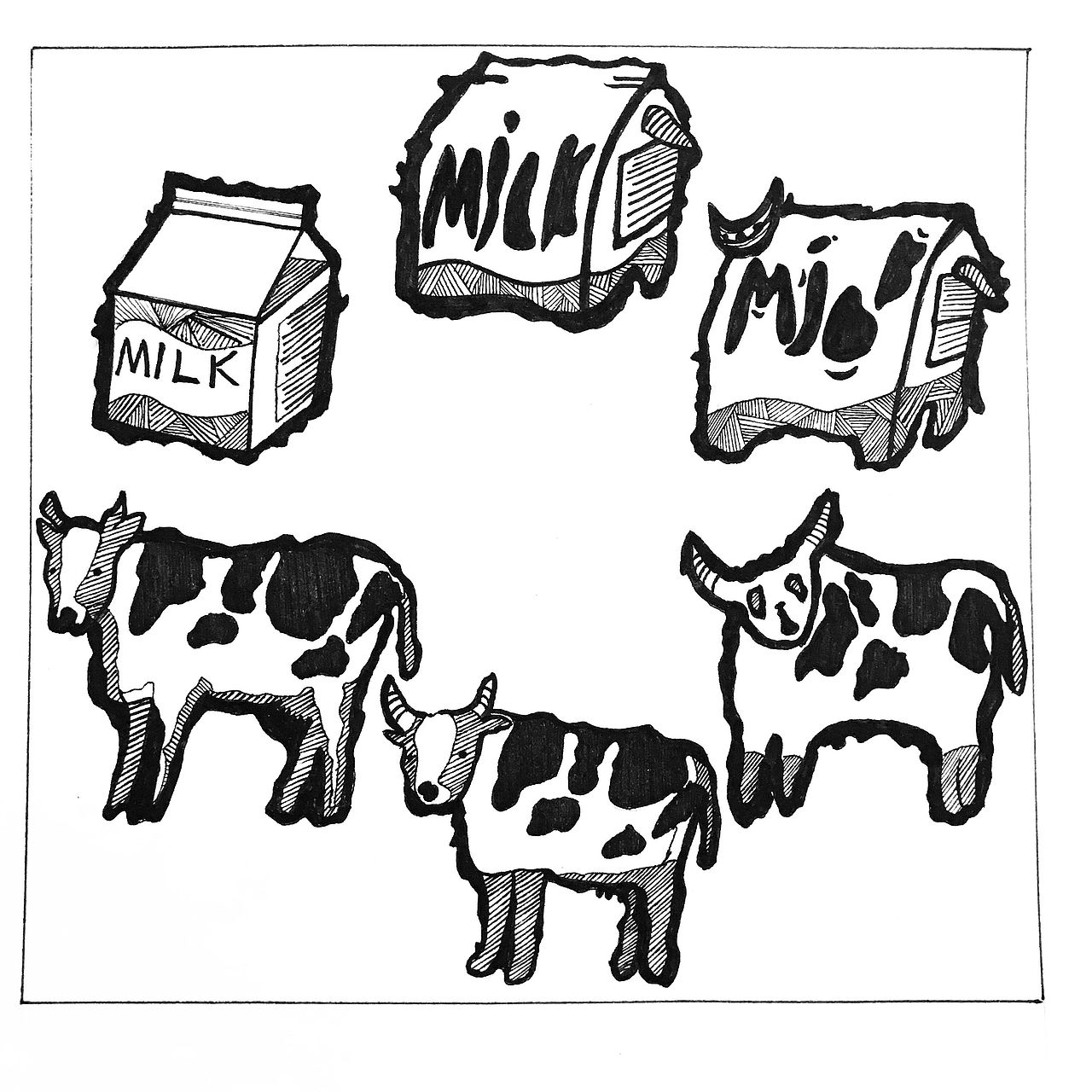 形象渐变构成