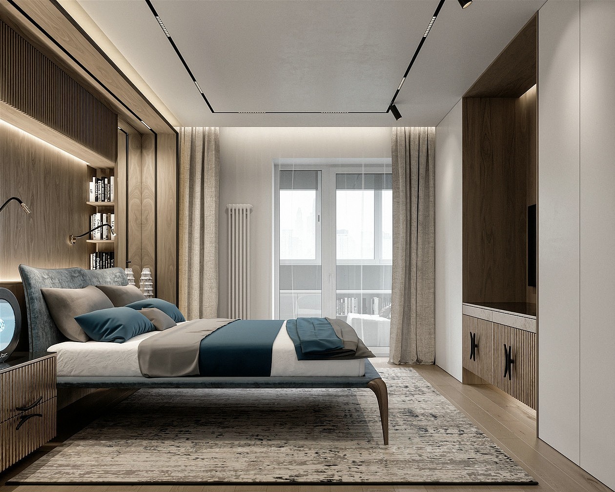 高级灰+蓝色 打造出难以言说的浪漫情调（图ZMjkxMDczNzc2） - 家装设计 - 站酷设计师晚晚睡醒了原创素材 - 站酷ZCOOL