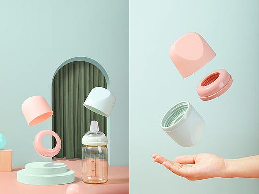 宝宝奶瓶盖×静物摄影 | 电商产品拍摄