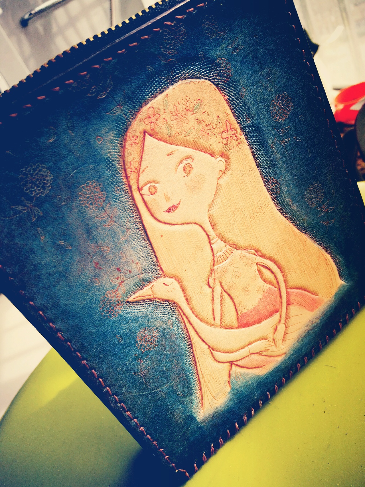 自己做的牛皮小包