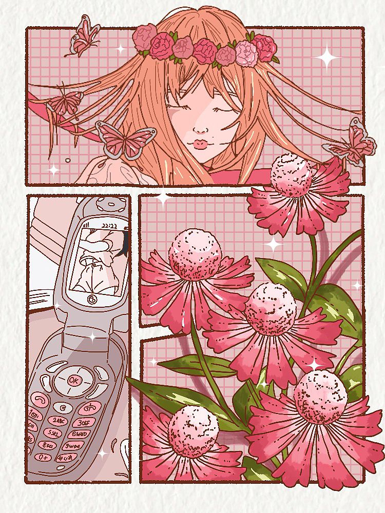 分镜插画｜花卉➕小物件饰品（图ZMzI0OTExMjIw） - 创作习作 - 站酷设计师Indeepmood原创素材 - 站酷ZCOOL