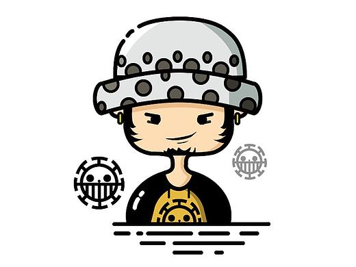 海贼王人物MBE风格设计