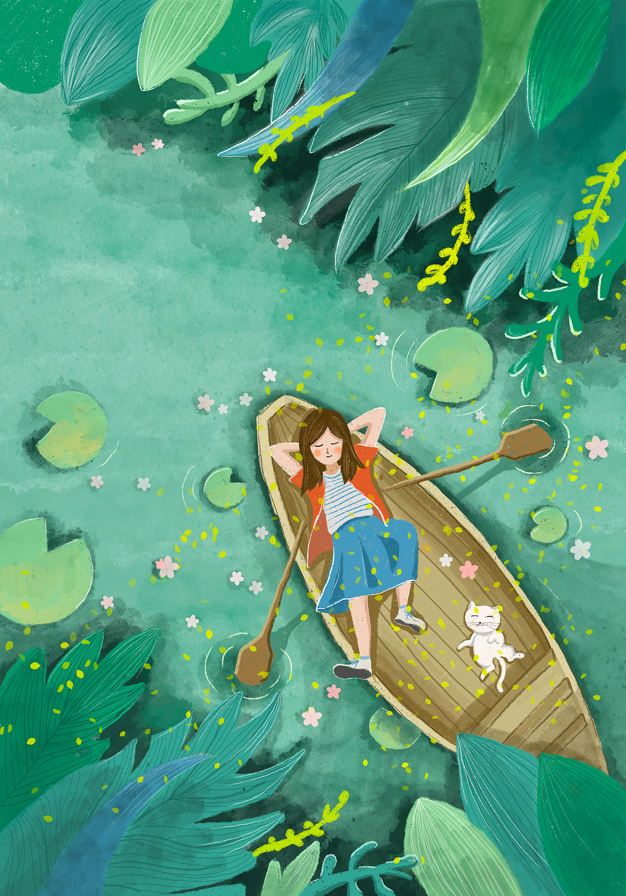 清明出游手绘 2020