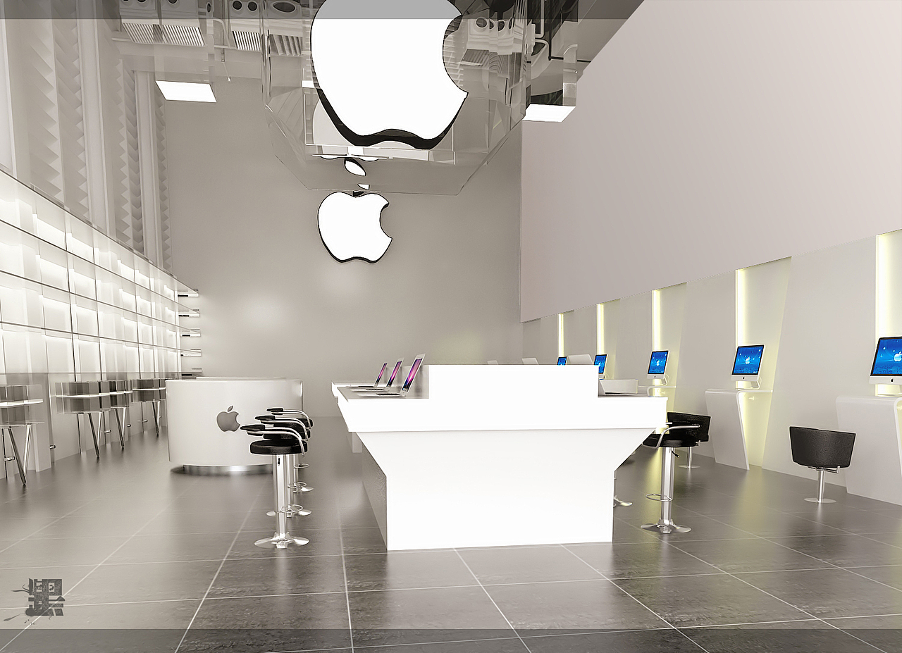 苹果展厅设计（图ZNDA2MzM3Mg==） - 其他三维 - 站酷设计师Lupinghua原创素材 - 站酷ZCOOL