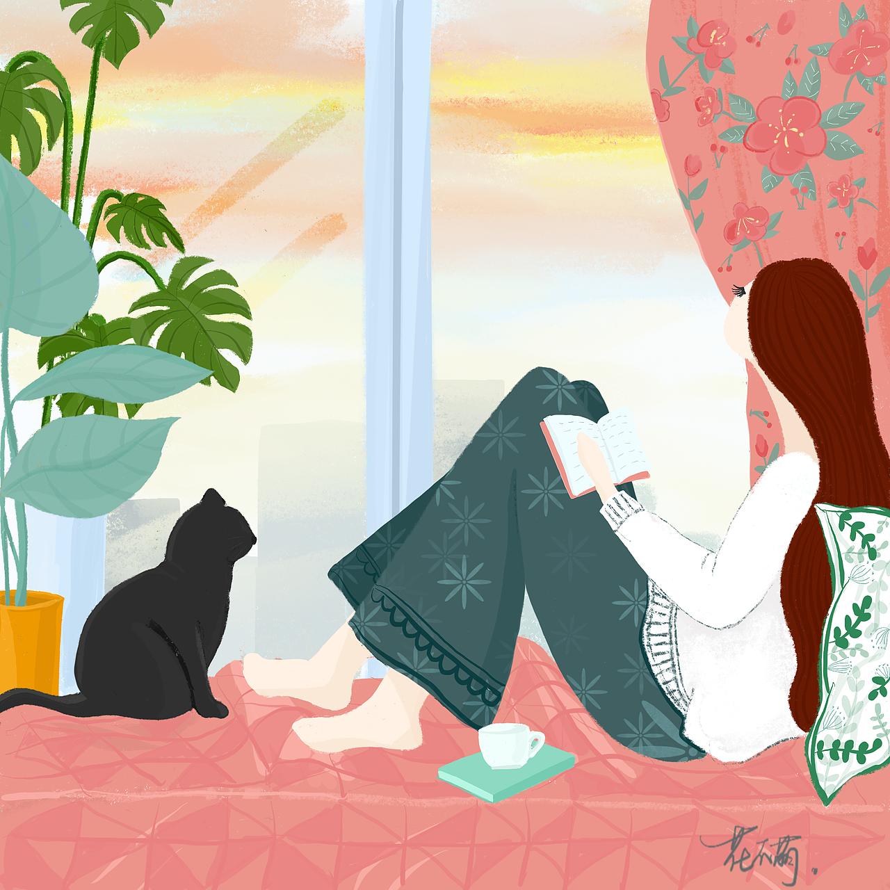 有猫（图ZMTM1NTI5NTM2） - 创作习作 - 站酷设计师花不萌原创素材 - 站酷ZCOOL