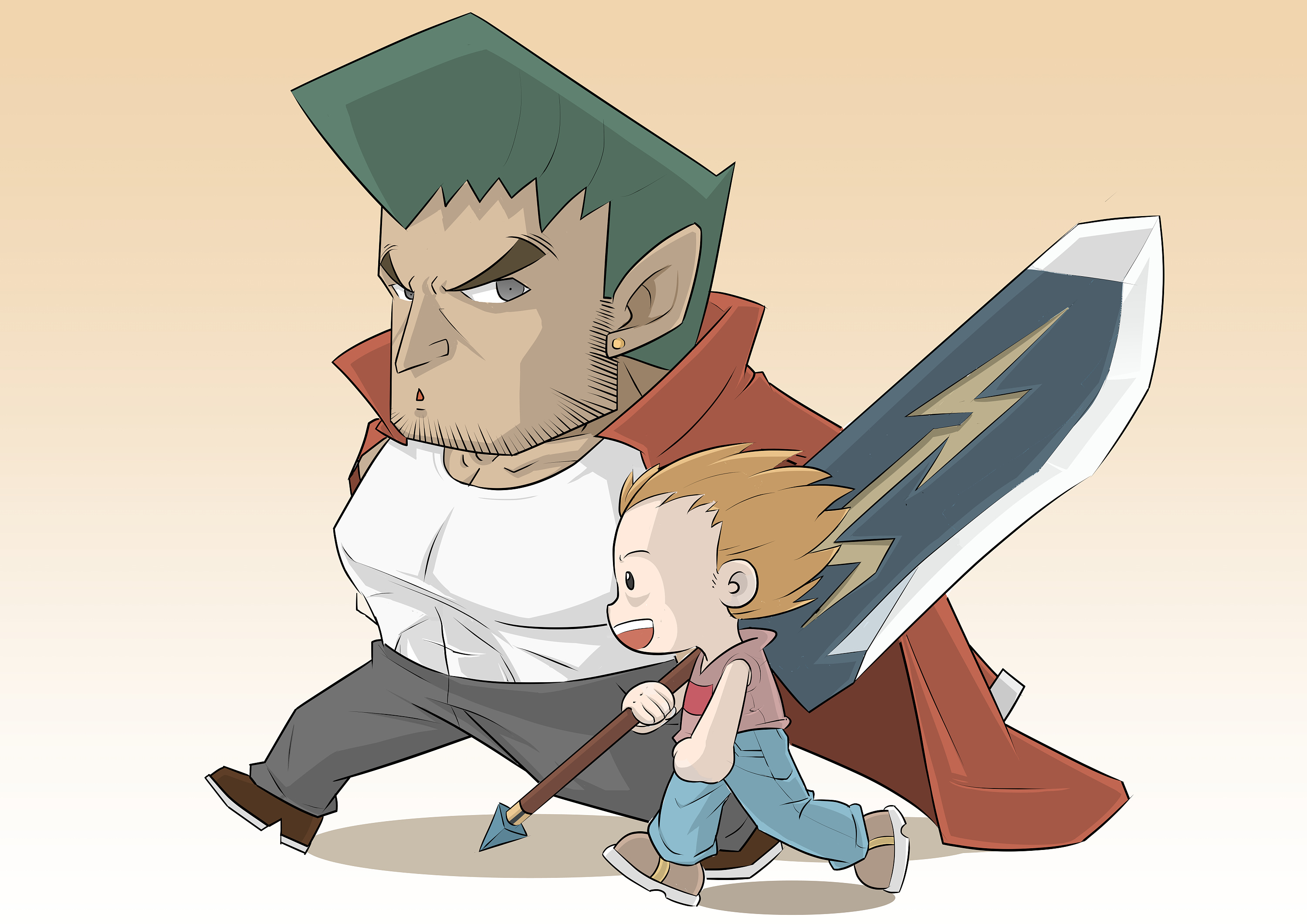 随笔画-角色设计|插画|创作习作|漫蛙人工作室 - 原创作品 - 站酷