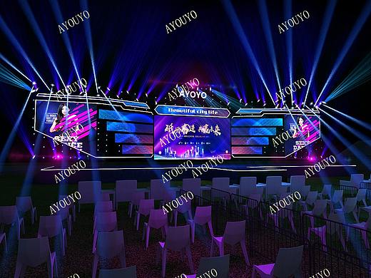 体育场馆演唱会舞美