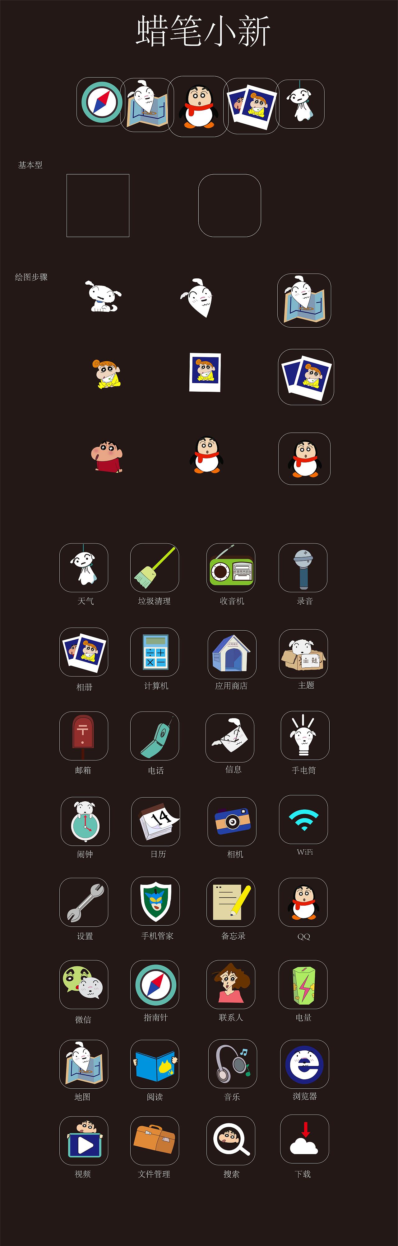 蜡笔小新主题图标