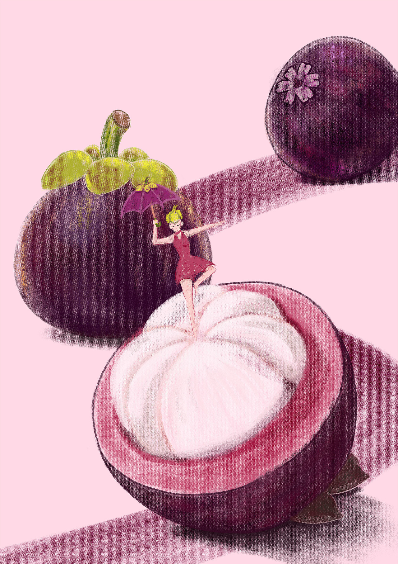 #夏日水果插画# 夏日水果插画练习