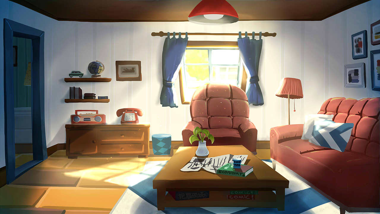 2016|动画片场景板绘