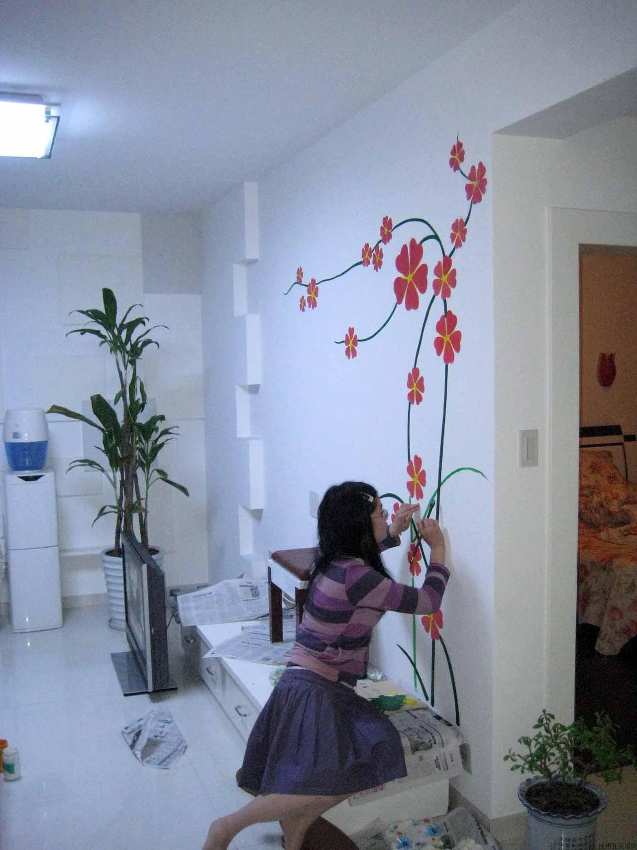 阿杜手绘墙墙体彩绘墙绘涂鸦阿杜速写