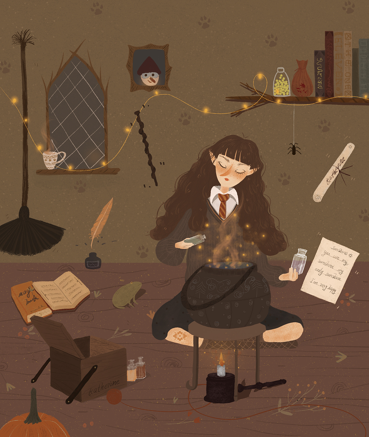 Harry Potter（图ZMTk1Nzg2MDgw） - 儿童插画 - 站酷设计师Lorena00原创素材 - 站酷ZCOOL