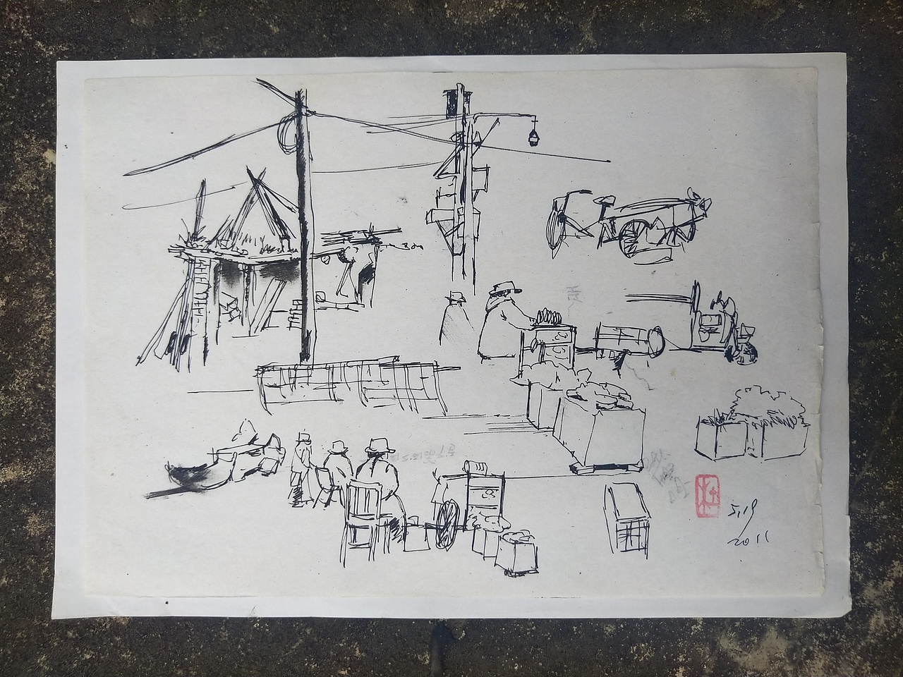 阿杜速写阿杜手绘速写肖像画大师速写艺术