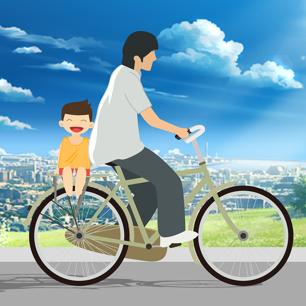 父亲节-   这是我所想象的最温馨的父爱的样子.