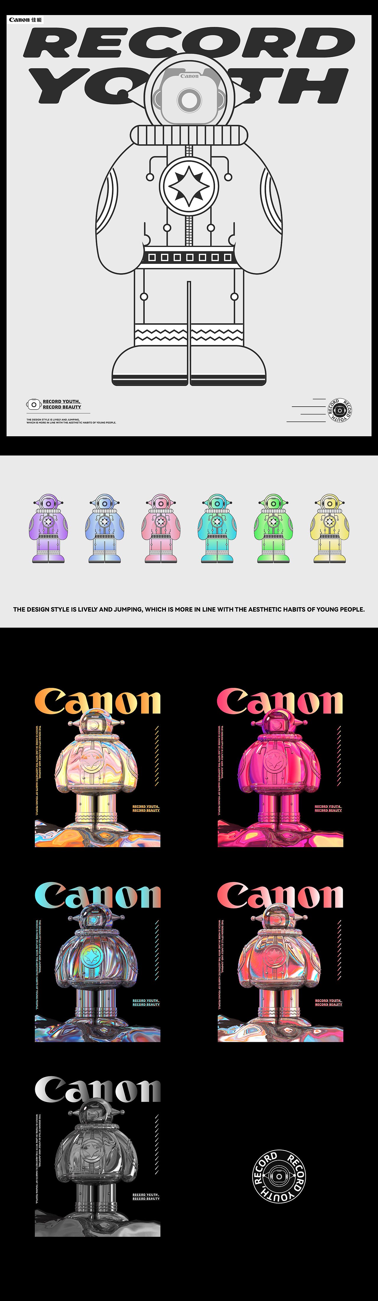 WE ARE YOUNG！- CANON佳能IP形象设计（图ZMzA1ODg5MzYw） - IP形象 - 站酷设计师TsyeahC原创素材 - 站酷ZCOOL