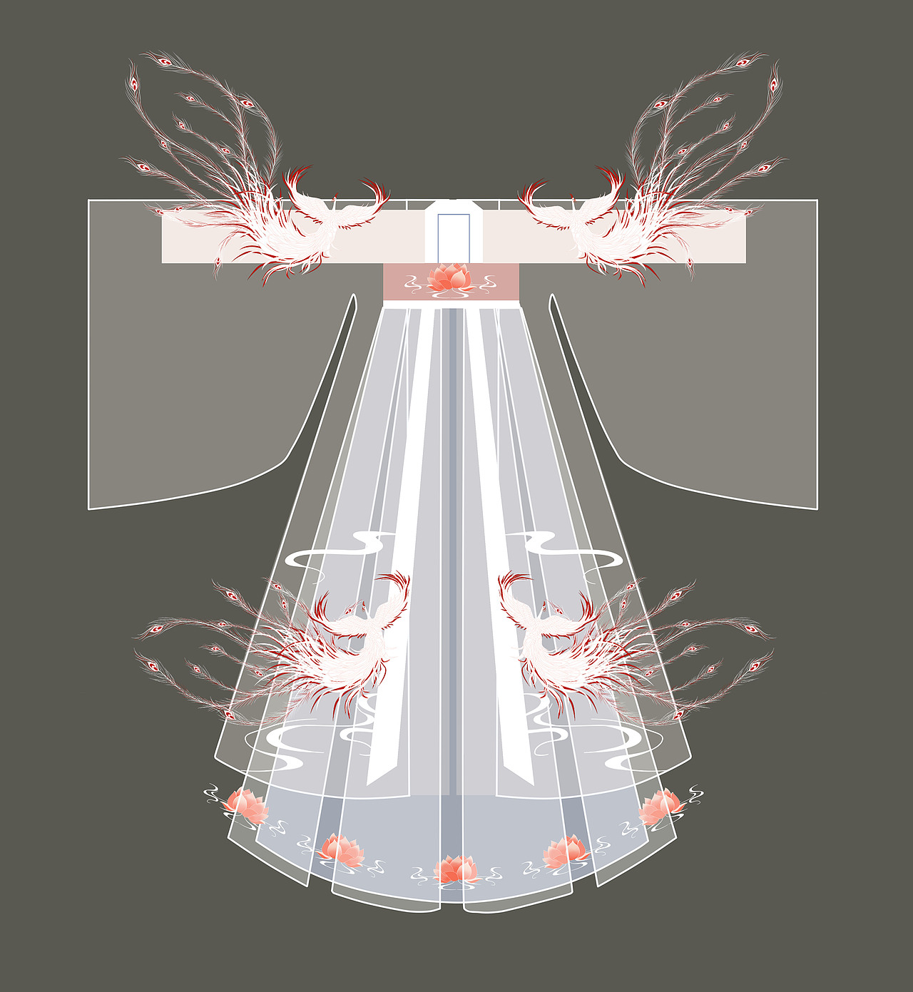 汉服设计^O^（图ZMTU3MjM5OTQw） - 传统/民族服饰 - 站酷设计师李二多原创素材 - 站酷ZCOOL