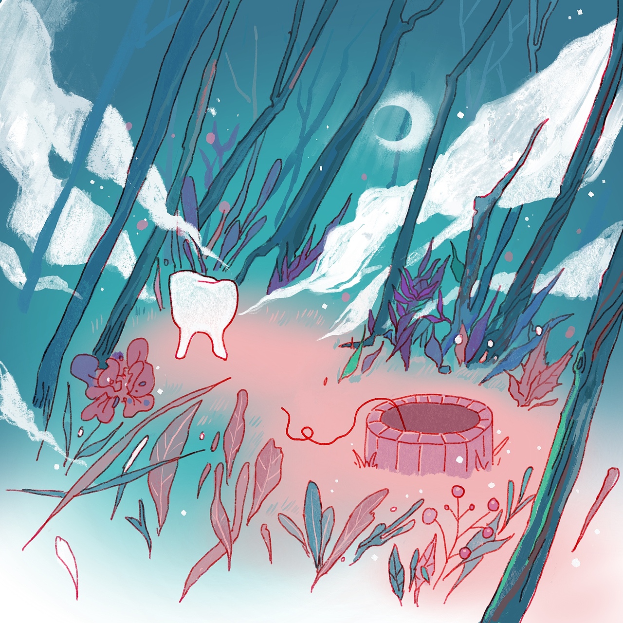 乳牙（图ZMjExNzM2Mzgw） - 艺术插画 - 站酷设计师红色骨头原创素材 - 站酷ZCOOL