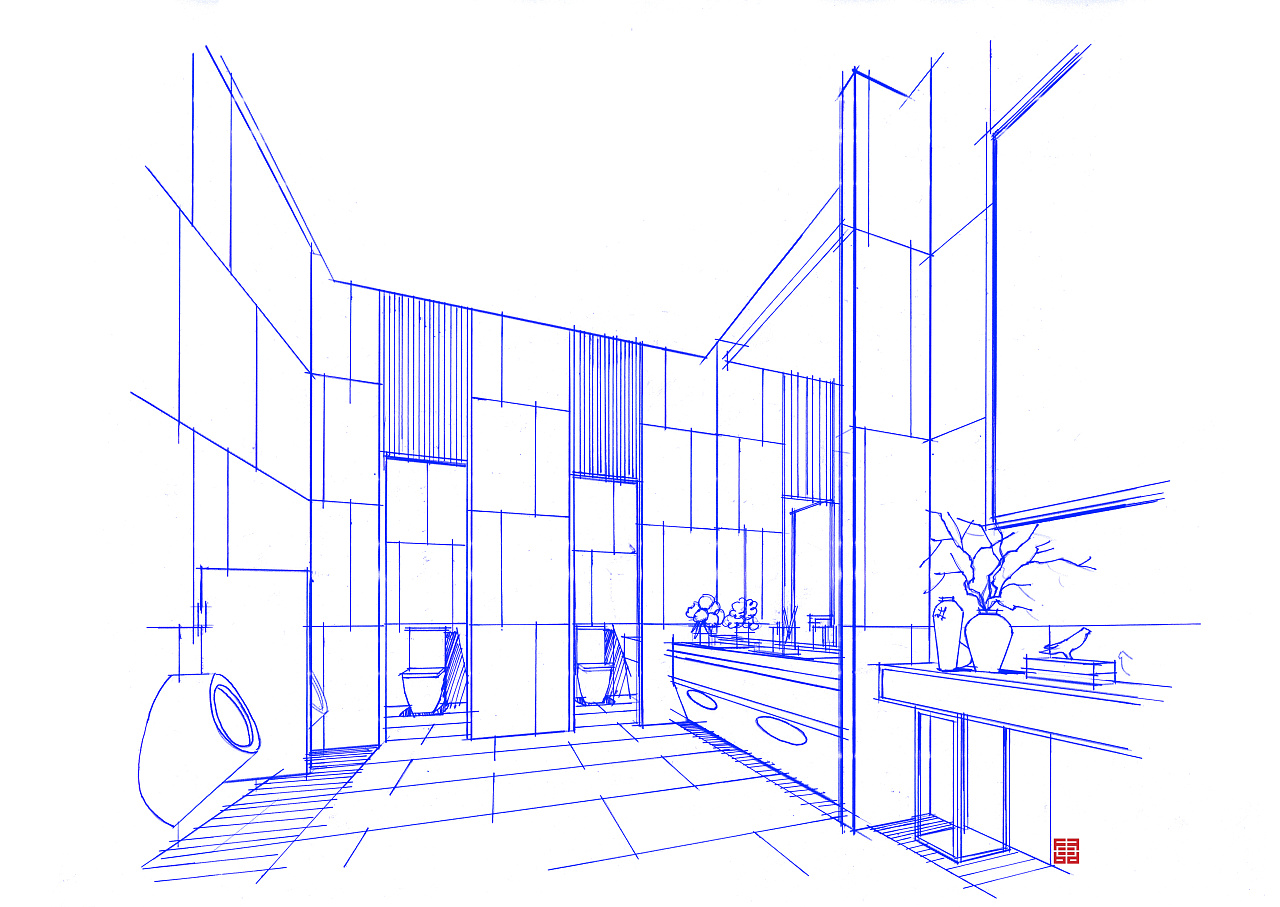 室内手绘线稿