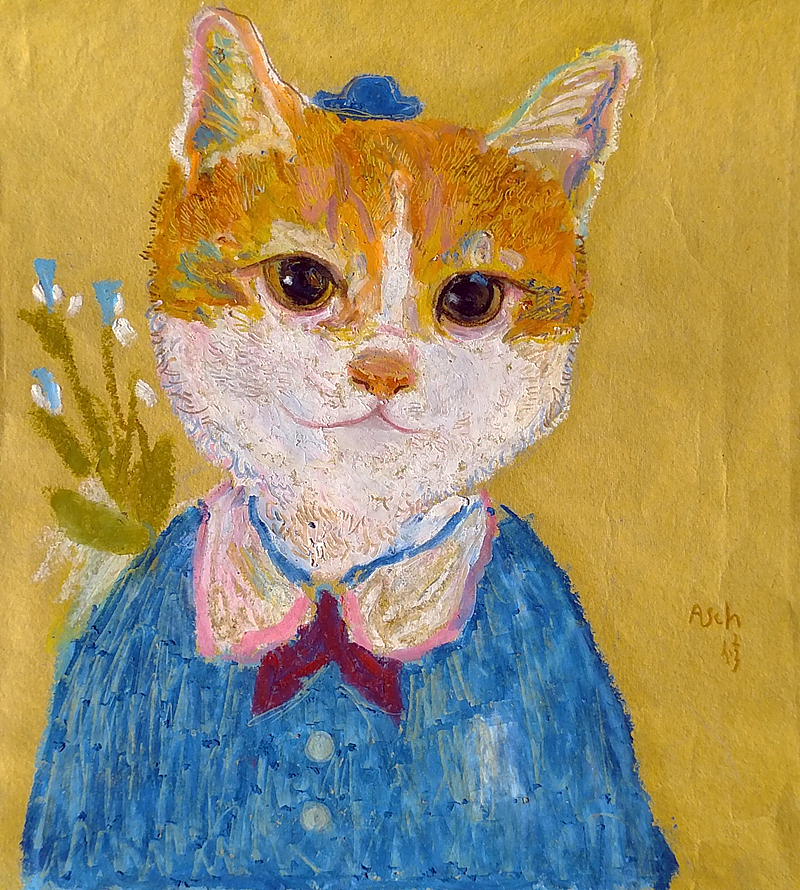 学妹同事的猫,这张有点小花童的感觉