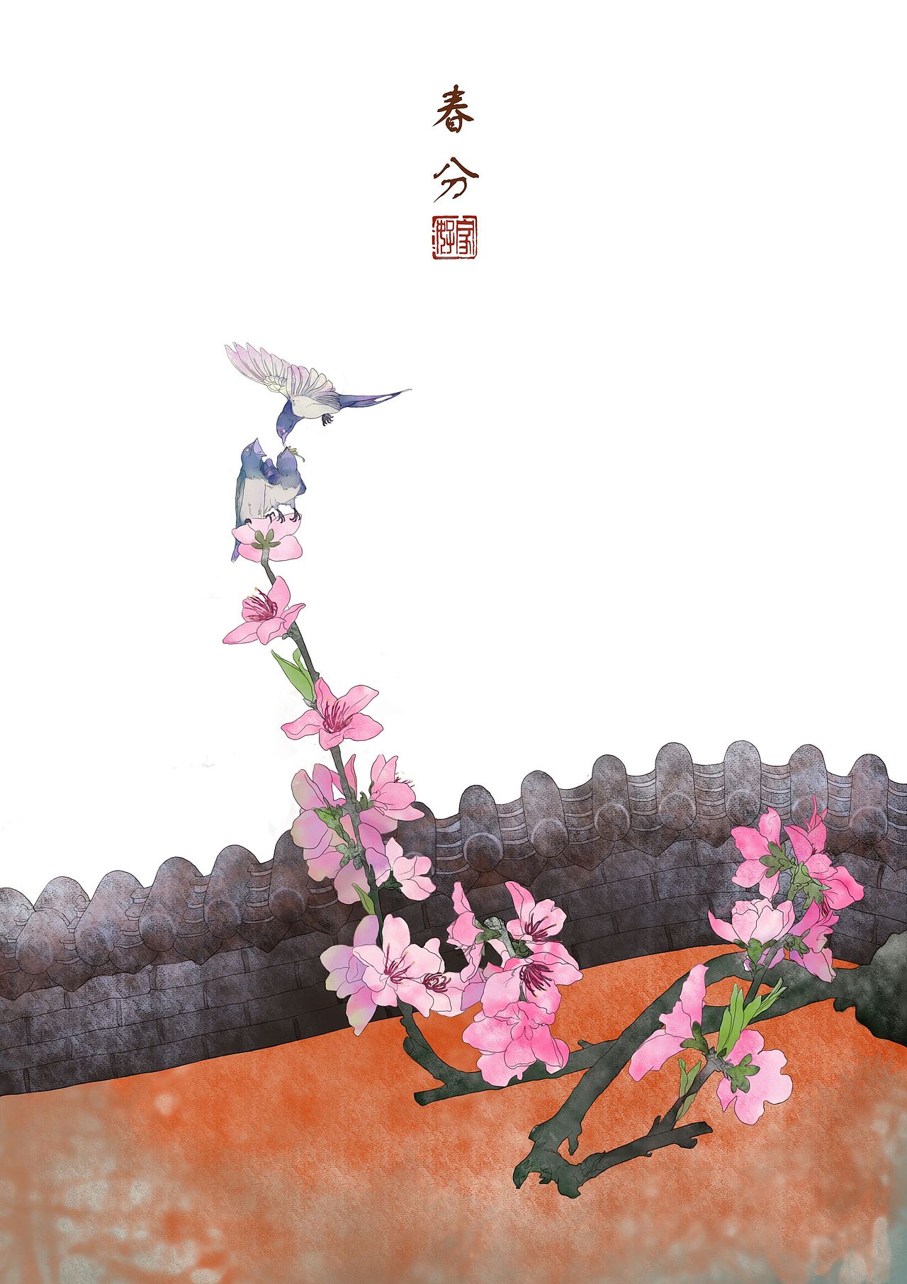 关于中国传统节日花朝节的风俗文化推广与插画设计广州/艺术工作者/4
