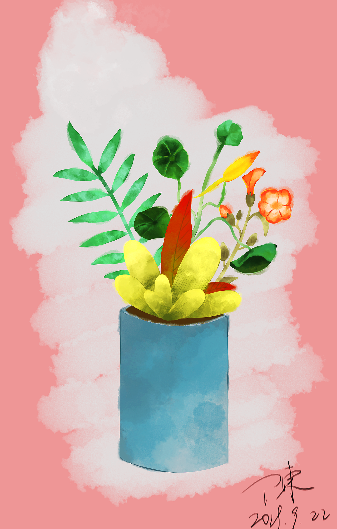 植物|插画|艺术插画|满满都_原创作品-站酷zcool