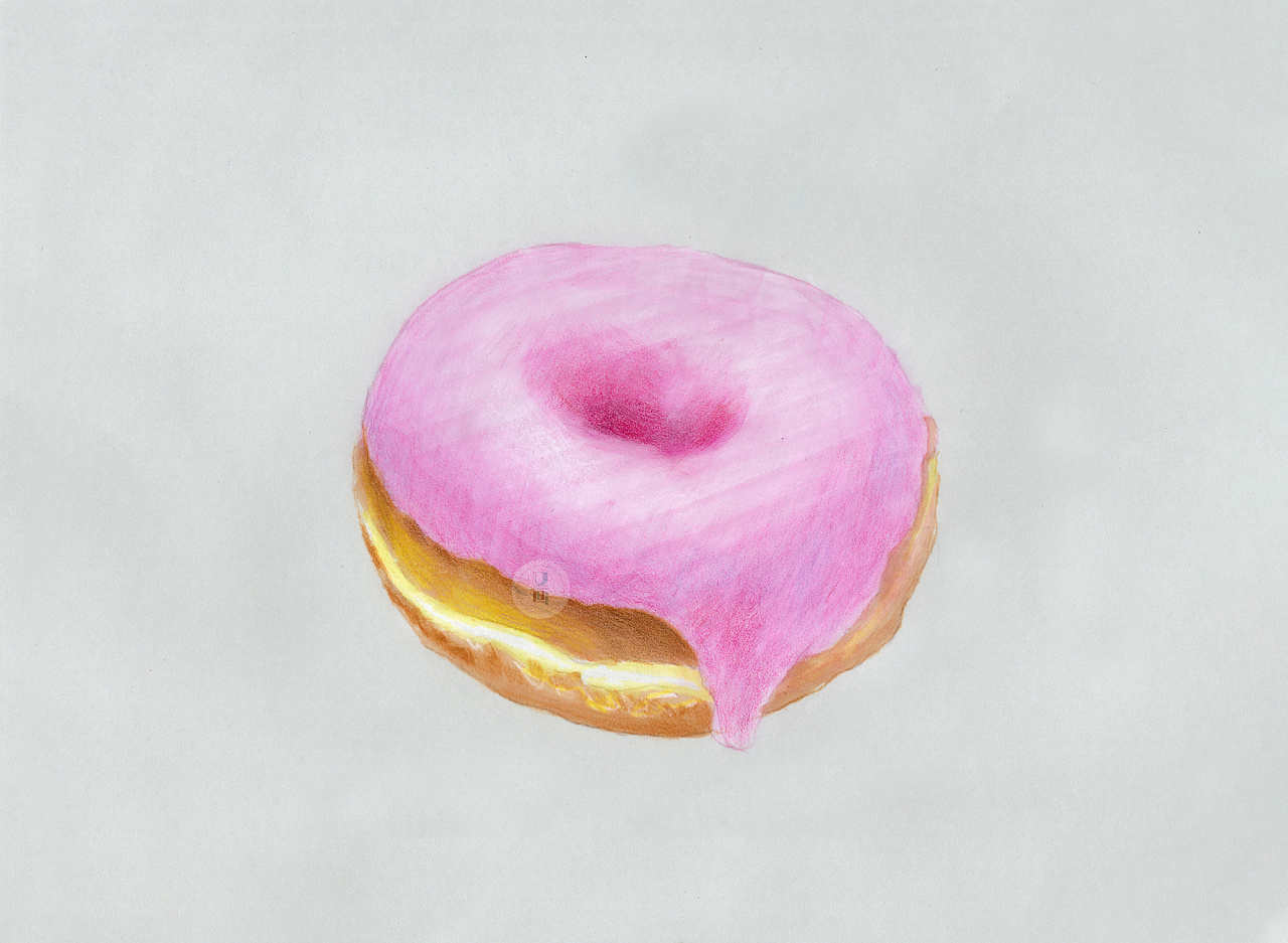 彩铅甜甜圈|纯艺术|绘画|又画 - 原创作品 - 站酷 (zcool)